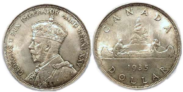 Canada 1935 dollar