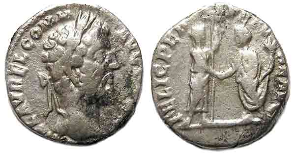 Commodus Denarius with corrosion