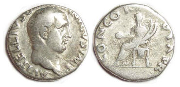 Vitellius, AD 69. Silver denarius