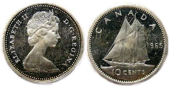 1966 canada 10 cent