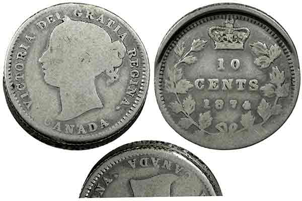canada 1874 error 10 cent 1874 error 10 cent
