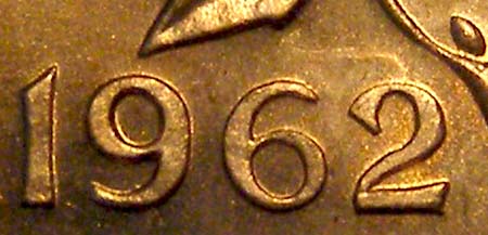 canada 1962 hanging 2 cent
