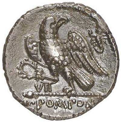 Pomponius Rufus denarius of 70 BC