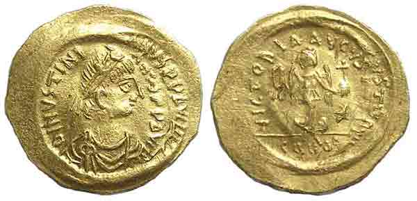 justinian double struck tremisis