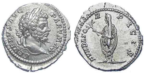 Septimius severus good style denarius